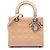 Dior Marrone Medium Patent Cannage Lady Dior Carne