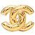 Spilla Chanel Gold CC trapuntata placcata oro D'oro
