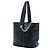 Borsa a secchiello Chanel Black Small Perforated Calfskin Logo Eyelet Nero - vista 2
