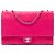 Chanel Pink Jumbo Quilted Lambskin 3 Accordion Double Flap Rosa