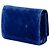 Portafoglio Boy Chanel in velluto trapuntato blu con catena - vista 2