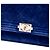 Portafoglio Boy Chanel in velluto trapuntato blu con catena - vista 5
