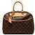 Borsa Louis Vuitton Monogram Deauville Marrone