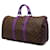 Borsa Louis Vuitton Monogram Macassar Keepall Bandoulière 50 Porpora - vista 2