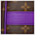 Borsa Louis Vuitton Monogram Macassar Keepall Bandoulière 50 Porpora - vista 5