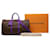 Borsa Louis Vuitton Monogram Macassar Keepall Bandoulière 50 Porpora - vista 6