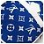 Zaino Louis Vuitton Monogram Jacquard Velvet Palm Springs MINI M46207 Bianco Blu - vista 4
