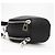 Borsa a tracolla camera in raso e pelle di vitello Anagram Loewe Nero - vista 7