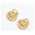 Orecchini Chanel Coco Mark Round Circle Rhinestone D'oro  - vista 4