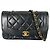 Borsa a tracolla Chanel Diana 22 Single Flap Nero
