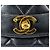 Borsa a tracolla Chanel Diana 22 Single Flap Nero - vista 12