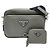 Borsa a tracolla in pelle Saffiano Prada Marrone
