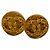 Orecchini a clip rotondi Chanel Coco Mark Oro D'oro