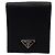 Prada Vitello Daino Leather Bi-fold Wallet Black