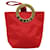 Céline Celine Circle Logo Nylon Rosso  - vista 1