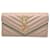 Long portefeuille Cassandra Matelassé Yves Saint Laurent Beige  - vue 1