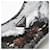 Borsa Hobo Prada Nylon Re-Edition Sequin Nero Argento - vista 8