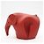 Pochette Elephant in pelle Loewe rosso - vista 2