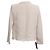 Blazer abierto de tweed deshilachado Iro en algodón crema Blanco Crudo - vista 3
