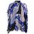 Camicetta con volant Emilio Pucci con stampa astratta in seta multicolore Blu Blu chiaro