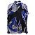Camicetta con volant Emilio Pucci con stampa astratta in seta multicolore Blu Blu chiaro - vista 3