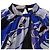 Camicetta con volant Emilio Pucci con stampa astratta in seta multicolore Blu Blu chiaro - vista 4