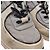 Sneakers basse Chanel CC in scamosciato grigio e mesh - vista 2