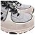 Sneakers basse Chanel CC in scamosciato grigio e mesh - vista 27