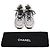 Sneakers basse Chanel CC in scamosciato grigio e mesh - vista 30