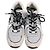 Sneakers basse Chanel CC in scamosciato grigio e mesh - vista 7