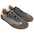 Sneakers basse Bars di Acne Studios in pelle e scamosciato grigio - vista 4
