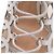Sandali con tacco Gianvito Rossi Cutout Lace-Up in pelle bianca Bianco Crudo - vista 14