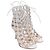 Sandali con tacco Gianvito Rossi Cutout Lace-Up in pelle bianca Bianco Crudo - vista 4