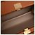 Borsa a tracolla Louis Vuitton Petite Malle V in madreperla gialla - vista 8