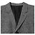 Céline  Celine Single-Breasted Plaid Tweed Blazer in Grey Wool - view 5