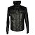 Saint Laurent Button-Down Padded Jacket in Black Polyamide