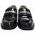 Timeless Mocassini Chanel Logo-Plaque in vernice nera Nero - vista 2