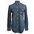 Camisa vaquera con botones Saint Laurent en algodón azul