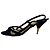 Sandali slingback Miu Miu in scamosciato nero - vista 5
