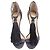 Sandali con tacco Viola di Jimmy Choo in camoscio grigio con nappe - vista 5