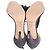 Sandali con tacco Viola di Jimmy Choo in camoscio grigio con nappe - vista 6