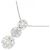 Autre Marque Collana Fiore in Diamanti Au750 Argento - vista 3