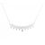 Autre Marque Collana in oro bianco 10K e diamanti Argento