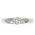 Autre Marque Pt900 Platin Diamantring Silber - Ansicht 2