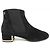 Timeless Botines cortos de ante para niña Chanel Negro
