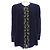 Timeless Chaqueta Chanel sin cuello Azul Azul marino