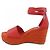 Hermès Sandali in pelle di vitello Hermes 191098Z Rosso - vista 2