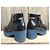 Autre Marque Stivaletti Fratelli Rossetti con plateau in vernice blu navy - vista 4