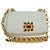 Chanel Vintage Gripoix Flap Leather Bianco