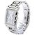 Bulgari Relógio de quartzo em aço inoxidável Bvlgari Rettangolo RTC49S - vista 2